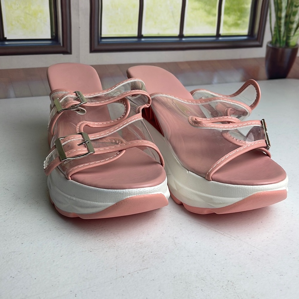 Women Double Strapped Platform Sandals